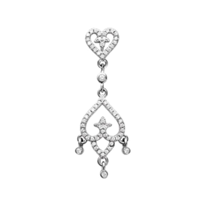 PENDENTIF ARGENT 925 RHODIE OZ MICROSERTI