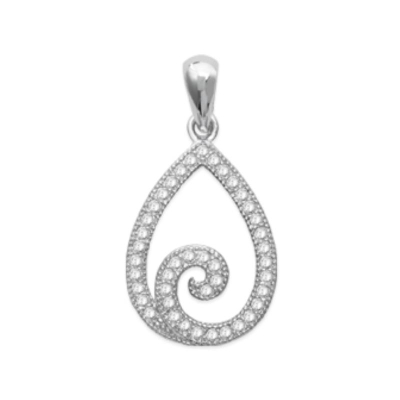 PENDENTIF ARGENT 925 RHODIE OZ MICROSERTI