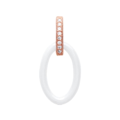 PENDENTIF PL-OR 750 3MIC ROSE OZ CERAMIQUE