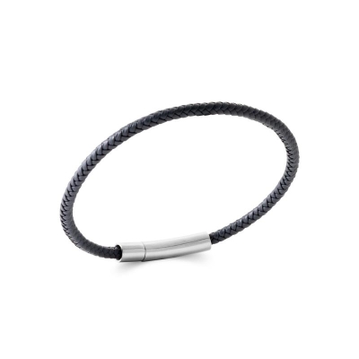 BRACELET ACIER  CUIR