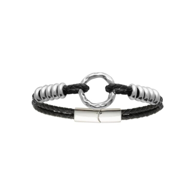 BRACELET ACIER  CUIR