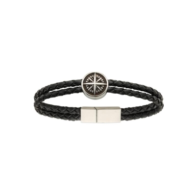 BRACELET ACIER  CUIR