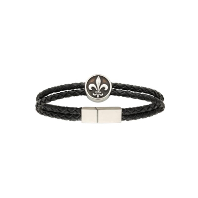 BRACELET ACIER  CUIR