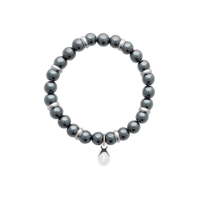 BRACELET ACIER HEMATITE