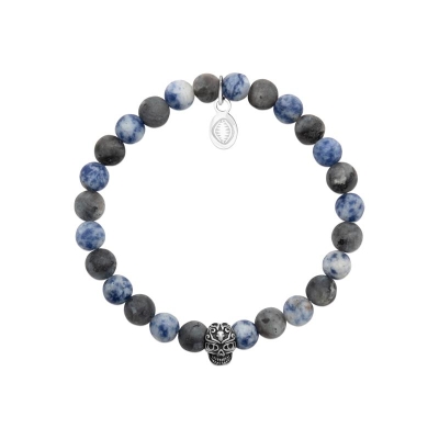 BRACELET ACIER SODALITE