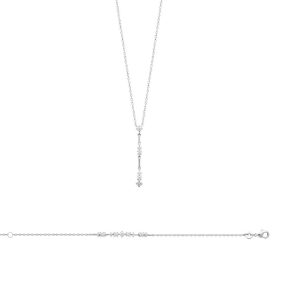 COLLIER ARGENT 925 RHODIE OZ