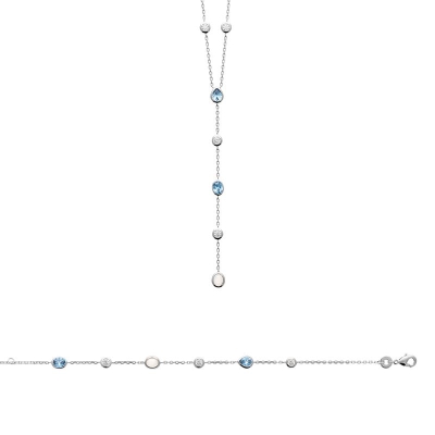 COLLIER ARGENT 925 RHODIE OZ PV