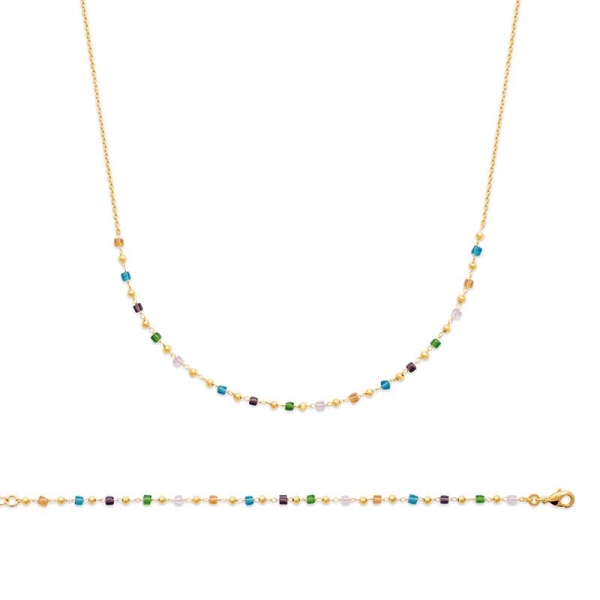 COLLIER PL-OR 750 3MIC CRISTAL