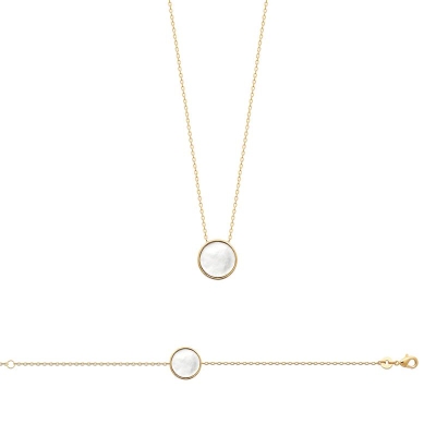 COLLIER PL-OR 750 3MIC NACRE