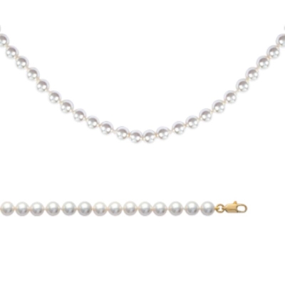 COLLIER PL-OR 750 3MIC PERLES IMIT