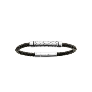 BRACELET ACIER  CUIR