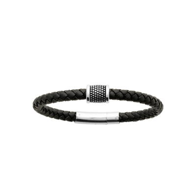 BRACELET ACIER  CUIR