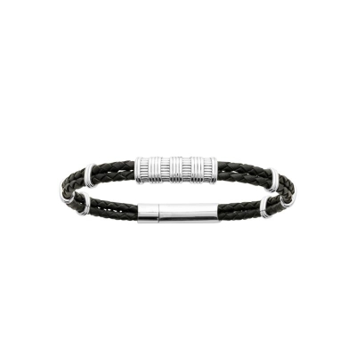 BRACELET ACIER  CUIR