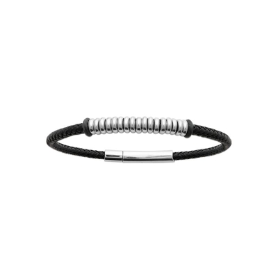 BRACELET CUIR ET ACIER