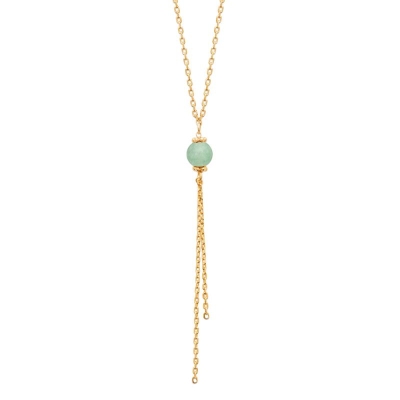 COLLIER PL-OR 750 3MIC AVENTURINE