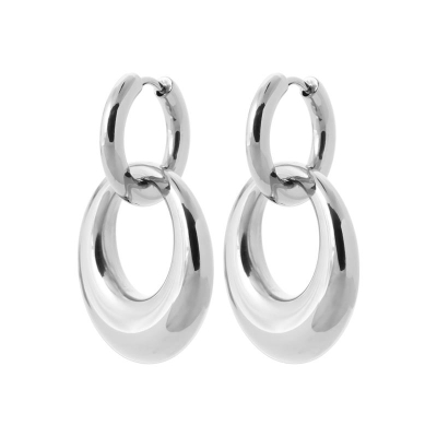 CREOLE ACIER PVD COULEUR ARGENT
